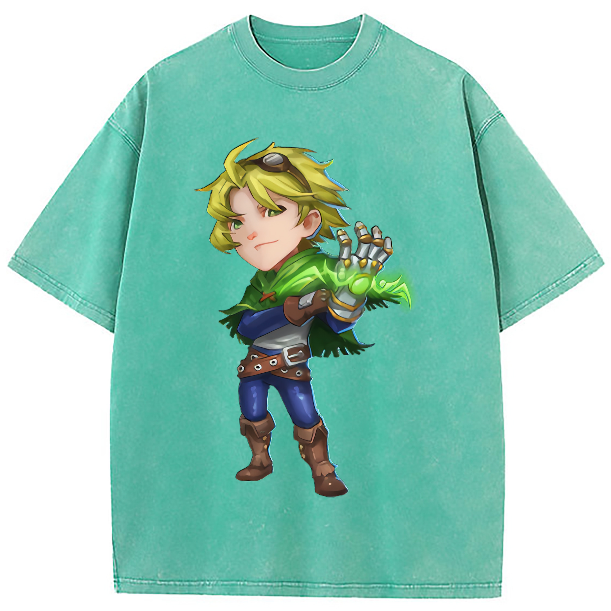 （画像用） リーグ・オブ・レジェンド League of Legends LOL 綿100% ヴィンテージ風 半袖Tシャツ（フロントプリント）